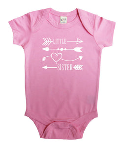 Little Sister Arrows Baby Bodysuit