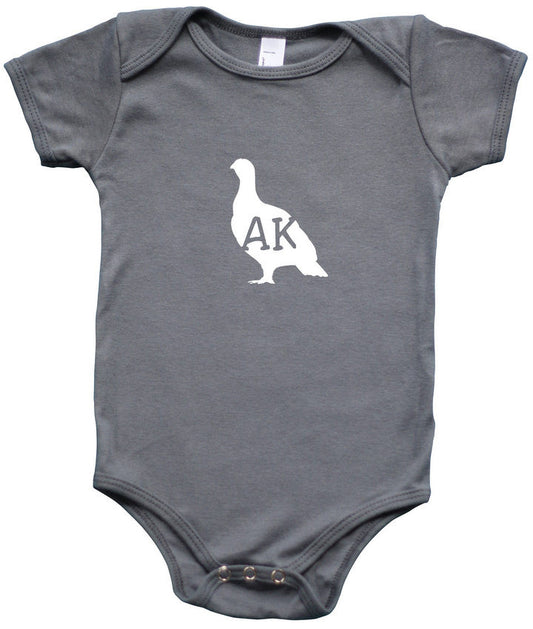 State Your Bird Alaska Baby Bodysuit 18-24m, short sleeve onesie