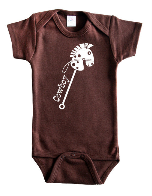 Ride 'Em Cowboy Baby Bodysuit 18-24m, short sleeve onesie