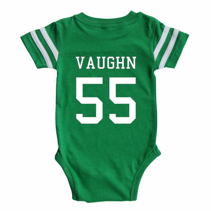 Custom Football Jersey Baby Bodysuit Personalized with Name and Number (Back Only)