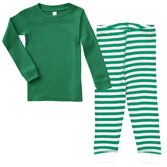 Christmas Plain Pajamas for Baby, Toddler, and Kids