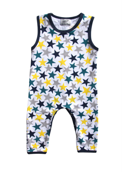 Set of Three Star Pattern Baby Rompers