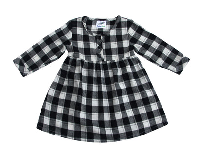 FLASH SALE REG $28 - Long Sleeve Pleated Waist Baby, Toddler, Girls Flannel or Linen Dresses for Babies and Kids