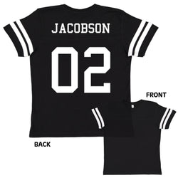 Custom Football Jersey Toddler and Child Personalized with Name and Number (Back Only)