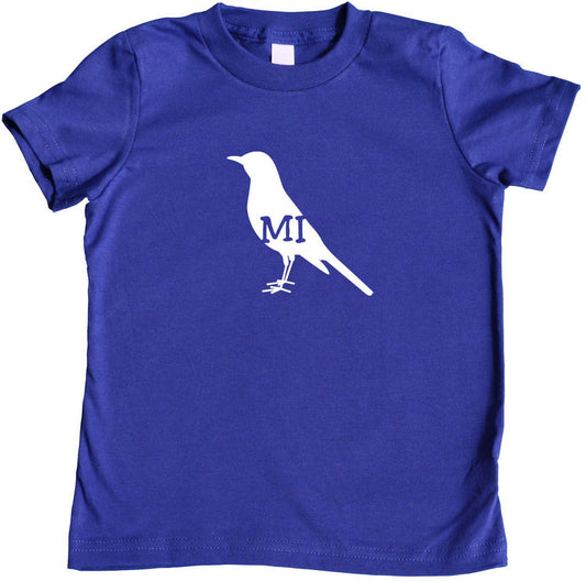 State Your Bird Michigan Toddler T-shirt Hot Pink
