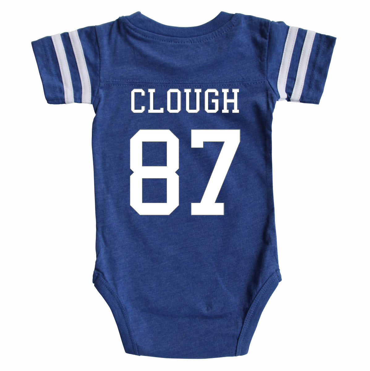 Custom Football Jersey Baby Bodysuit Personalized with Name and Number (Back Only)