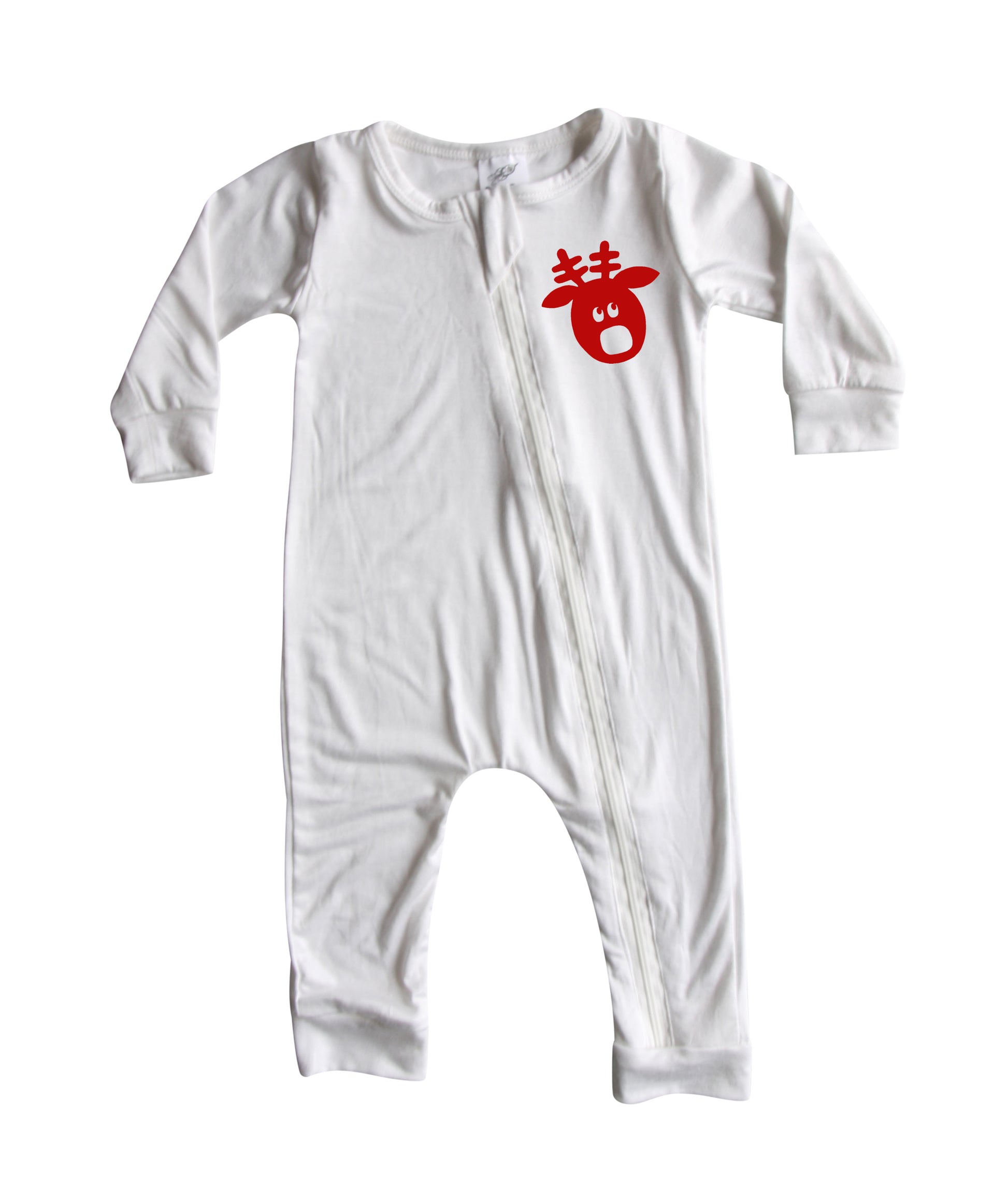 Holiday Silky Long Sleeve Zipper Baby Romper- Gender Neutral-baby gift, baby shower, gift ideas, fall, winter, trendy, easy diaper changes