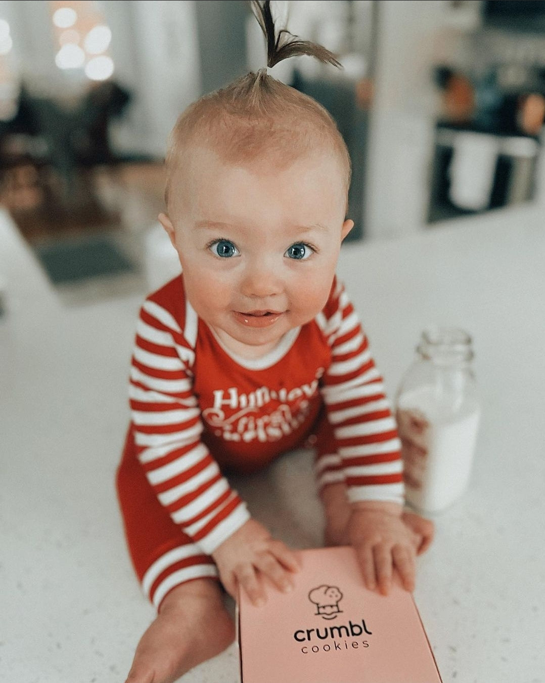 Personalized First Christmas Silky Long Sleeve Baby Romper for Boys and Girls