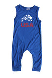 USA Silky Sleeveless Baby Romper for Boys and Girls