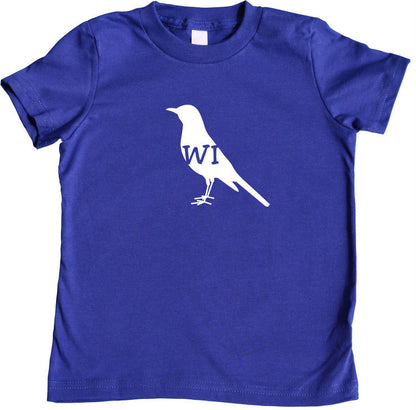 State Your Bird Wisconsin Toddler T-shirt Hot Pink