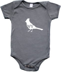 State Your Bird West Virginia Baby Bodysuit