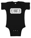 Admit One Silhouette Baby Bodysuit