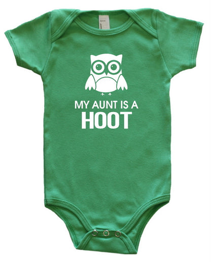 "My Aunt is a Hoot" Baby Bodysuit
