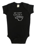 "My Aunt Loves Me A Latte" Baby Bodysuit