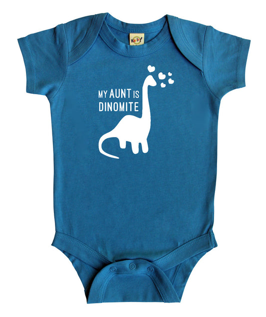"My Aunt is Dino-Mite" Baby Bodysuit