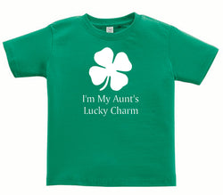 St. Patrick's Day 'Aunt's Lucky Charm' T-shirt for Toddlers & Kids