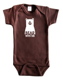 "Bear with Me" Silhouette Baby Bodysuit