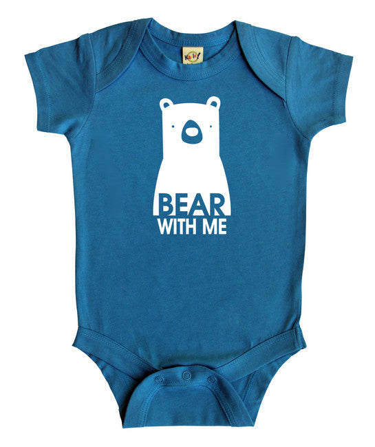 "Bear with Me" Silhouette Baby Bodysuit