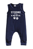 Bestie Personalized Custom Silky Sleeveless Baby Romper (+ Headband) for Boys and Girls-Gender Neutral