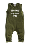 Bestie Personalized Custom Silky Sleeveless Baby Romper (+ Headband) for Boys and Girls-Gender Neutral