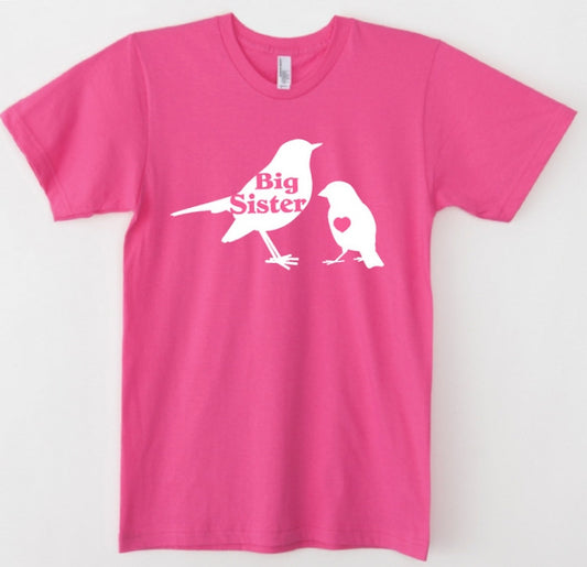 Big Sister Bird Toddler and Child Shirt