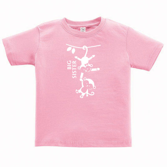 Big Sister Monkey Toddler and Child Shirt