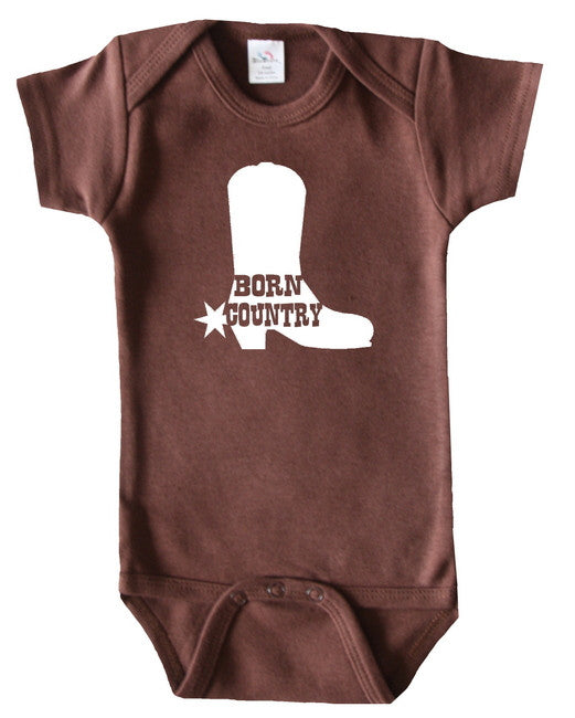 Born Country Cowboy Boot Bodysuit
