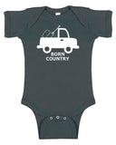 "Born Country" Truck Baby Bodysuit