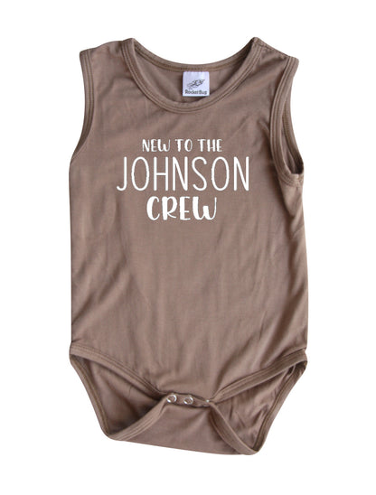 New to the Crew Silky Sleeveless Baby Bodysuit for Boys & Girls