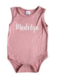 Lush Silky Sleeveless Baby Bodysuit + Hat-Unisex, Boys, & Girls, Infant