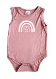 New Here Silky Sleeveless Baby Bodysuit