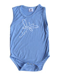 Dragonfly Love Silky Sleeveless Baby Bodysuit