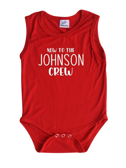 New to the Crew Silky Sleeveless Baby Bodysuit for Boys & Girls