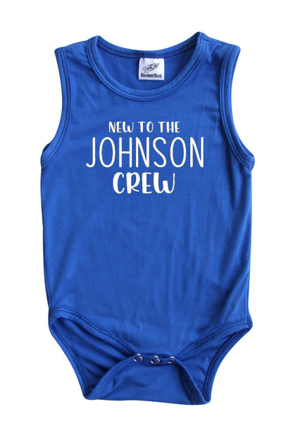 New to the Crew Silky Sleeveless Baby Bodysuit for Boys & Girls