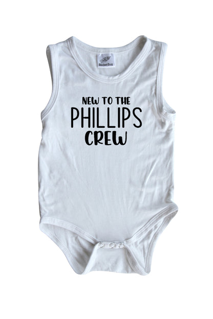 New to the Crew Silky Sleeveless Baby Bodysuit for Boys & Girls
