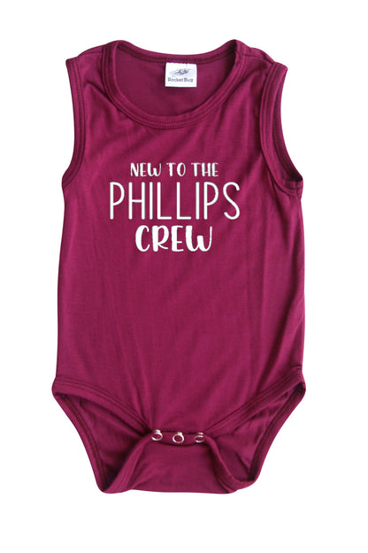 New to the Crew Silky Sleeveless Baby Bodysuit for Boys & Girls