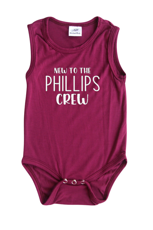 New to the Crew Silky Sleeveless Baby Bodysuit for Boys & Girls