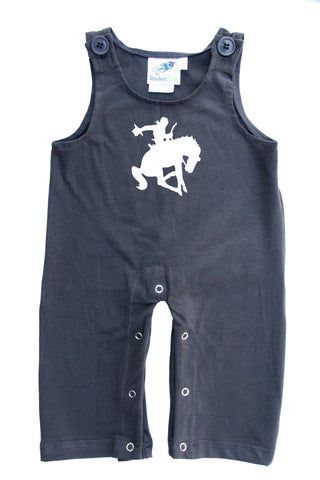Bucking Cowboy Gender Neutral Baby and Toddler Overalls