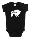Buffalo "Roam" - Animal Silhouette Baby Bodysuit