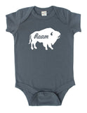 Buffalo "Roam" - Animal Silhouette Baby Bodysuit