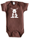 Woodland Animal Silhouette Baby Bodysuit-Bunny