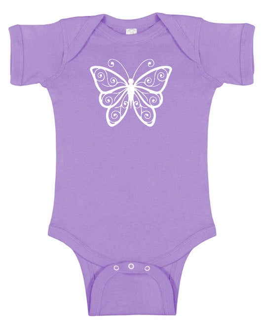 Butterfly Silhouette Baby Bodysuit