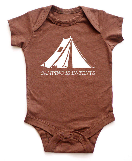 "Camping is in-tents" Baby Bodysuit