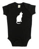 Kitty Cat Silhouette Baby Bodysuit