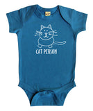 Cat Person Silhouette Baby Bodysuit