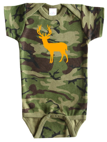 Deer Silhouette Baby Bodysuit for Boys