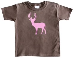 Deer Silhouette Baby T-Shirt for Girls