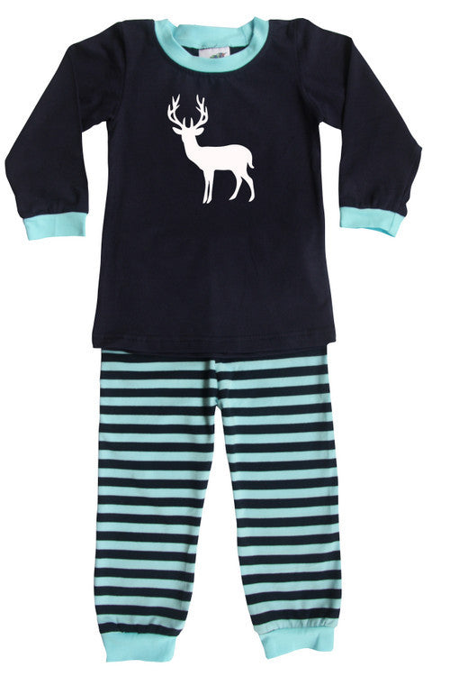 Deer Silhouette Baby Pajama Set