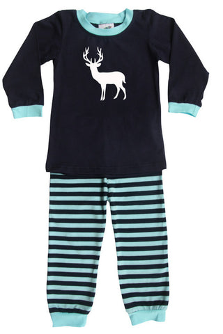 Deer Silhouette Baby Pajama Set