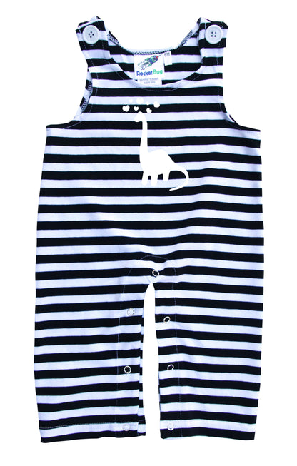 Dino Love Gender Neutral Baby and Toddler Overalls